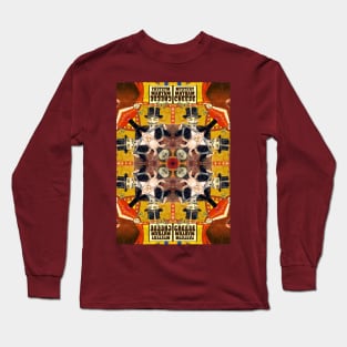 ACID BATH Freakshow X GHOST Pirate | Vintage Circus Poster Popart | Psychedelic Sideshow Hero Trip Design by Tyler Tilley Long Sleeve T-Shirt